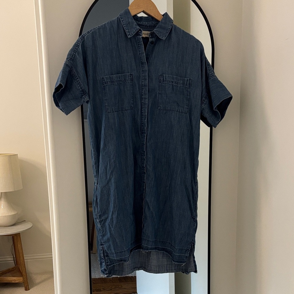Madewell Dark Blue Button Down Dress